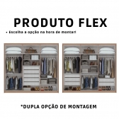 ROUPEIRO 06 PTS 5 GAV 2021 ARIES S/ESP E C/PES PVC CARVALHO NATURE/OFF WHITE - LOPAS
