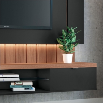 HOME ILLUSION 1.8 PRETO/NATURE - HB MOVEIS