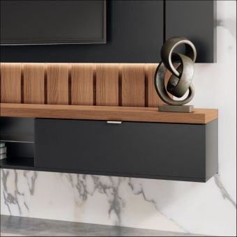 HOME ILLUSION 2.2 PRETO/NATURE - HB MOVEIS