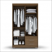 ROUPEIRO 4P 2G C/PE PRIMACY CHOCOLATE WOOD - BATROL