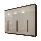 ROUPEIRO 6 PORTAS GRAMADO MDF CANION/OFF WHITE - VALVERDE