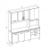 KIT FIT 1,80 EVORA RUSTICO/EVORA RUSTICO/OFF WHITE CRISTAL - NICIOLI