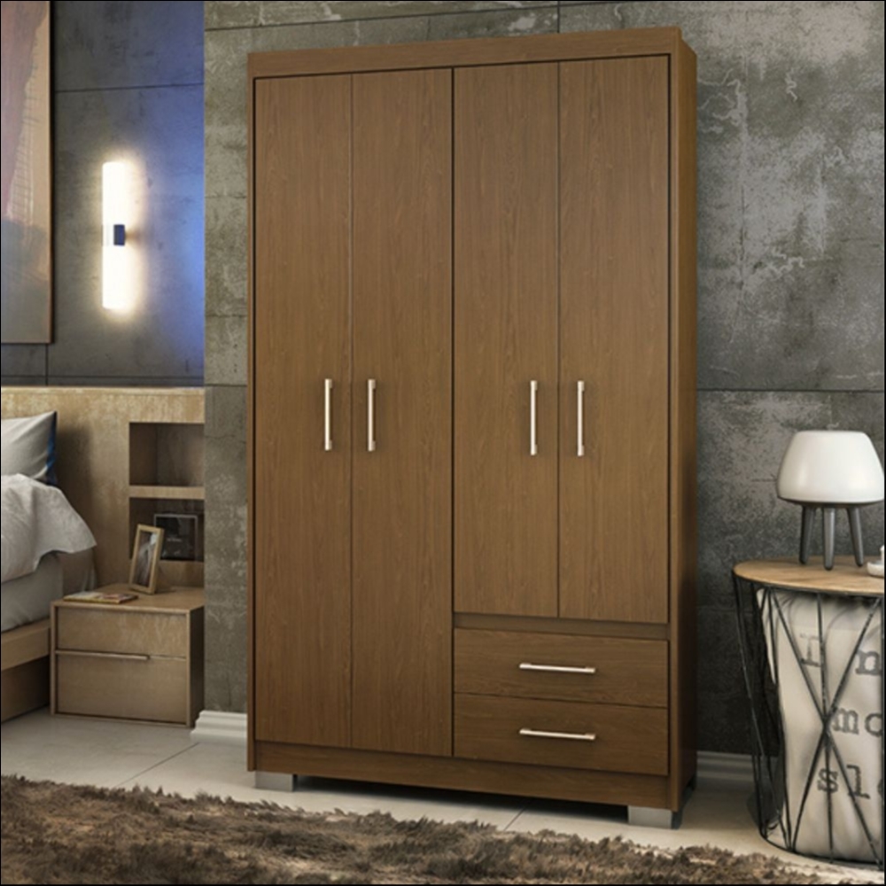 ROUPEIRO 4P 2G C/PE PRIMACY CHOCOLATE WOOD - BATROL