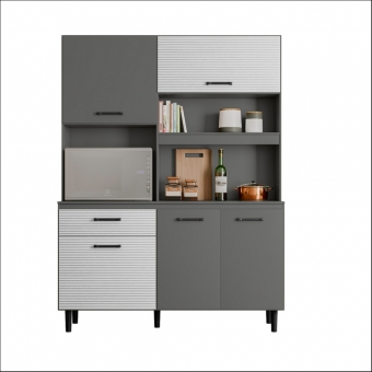 COZINHA ATHENA CHUMBO/RIPADO CINZA- NICIOLI