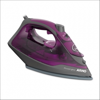 FERRO DE PASSAR A VAPOR POWERGLISS CINZA/ROXO 1520W - ARNO