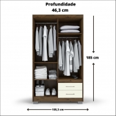 ROUPEIRO 4P 2G C/PE PRIMACY CAPPUCCINO/OFF WHITE - BATROL