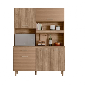 COZINHA ATHENA CARVALHO RUSTICO/RIPADO MADEIRADO - NICIOLI