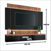 HOME ILLUSION 1.8 PRETO/NATURE - HB MOVEIS