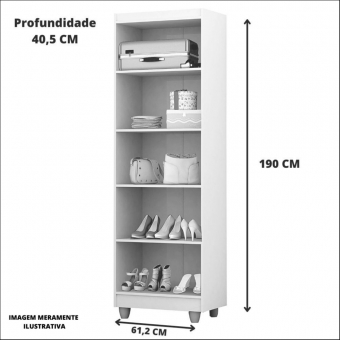 ORGANIZADOR ROMA 2 PORTAS FREIJO/OFF WHITE - SAO MIGUEL