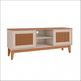 RACK SAFIRA 1,35M OFF WHITE/ NOCE TR - CASA D