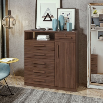 COMODA DA VINCI IMBUIA NATURALE - LOPAS