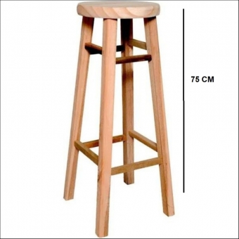 BANQUETA ALTA SEM ENCOSTO ANGELIM - MADEMOVEIS