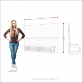 PAINEL NEW SLIM 1,20m NOGAL - ZANZINI