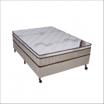 CONJUNTO BOX/COLCHAO REVOLUTION HIBRIDO ONE FACE 138X188X57 -  CASTOR