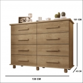 COMODA PARIS NOCE BRONZE - LANZA